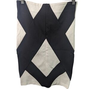 Have Monochrome Graphic Pencil Skirt Sz L
